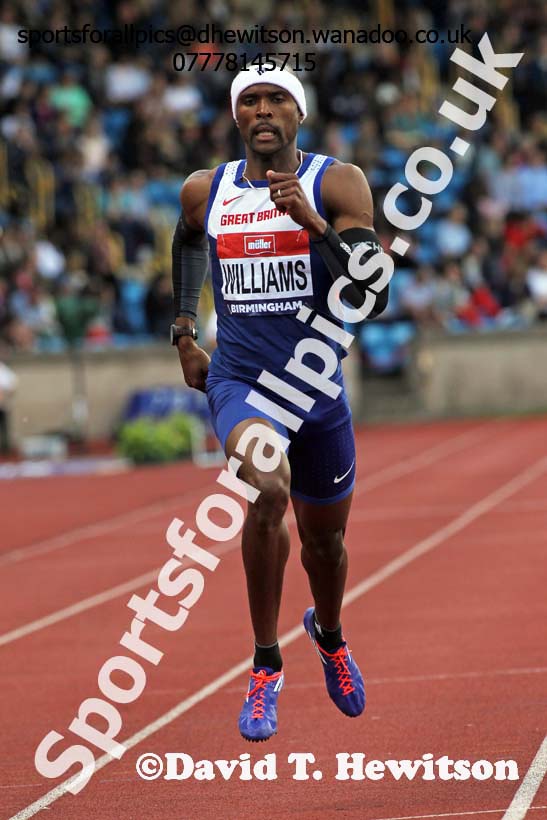 Mens 400 metres, British Championships, Birmingham. Photo: David T. Hewitson/Sports for All Pics